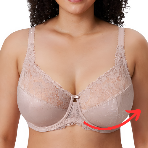 Sujetador de Encaje Floreado para Todas las Tallas con Push Up (OFERTA 2X1 GRATIS)