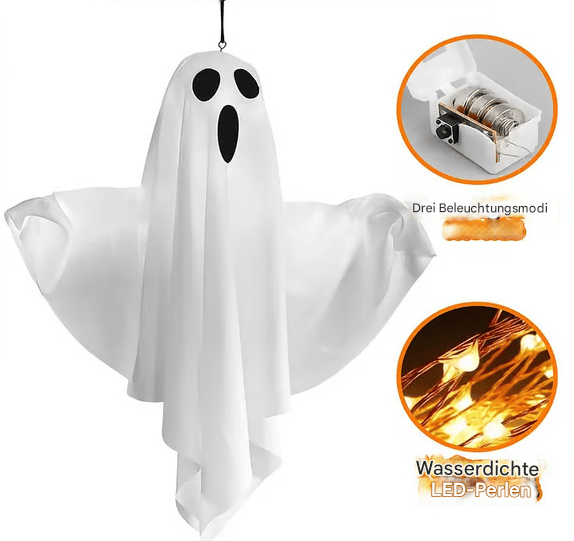 Halloween Glowing Ghost Chandelier