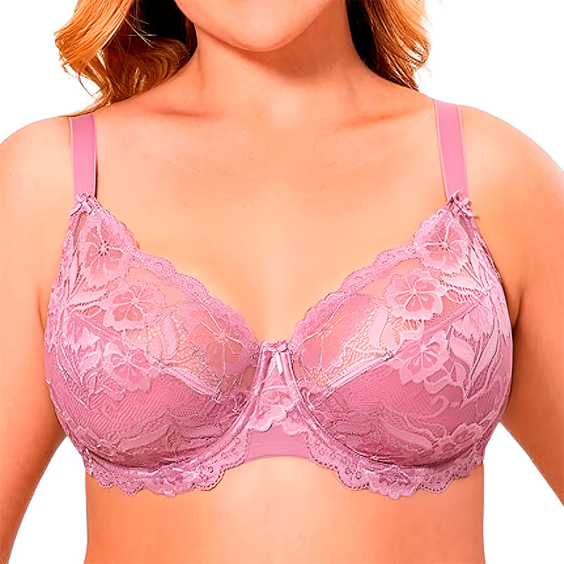 Sujetador de Encaje Floreado Delimira para Todas las Tallas con Push Up (OFERTA 2X1 GRATIS)