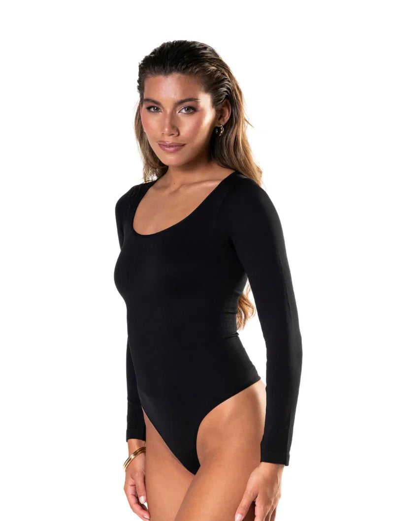 Body de Manga Larga con Tanga