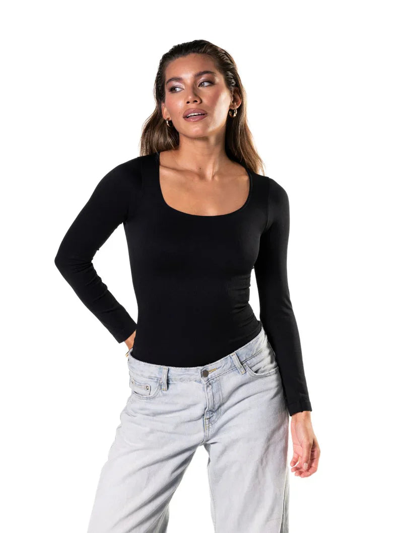 Body de Manga Larga con Tanga