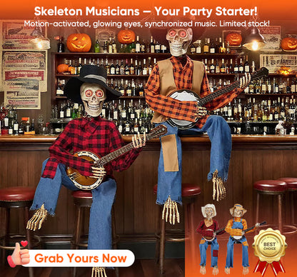 The Skeleton Duet Taking Halloween By Storm: 7 Ways These Banjo-Playing Skeletons Will Make Your Party Unforgettable