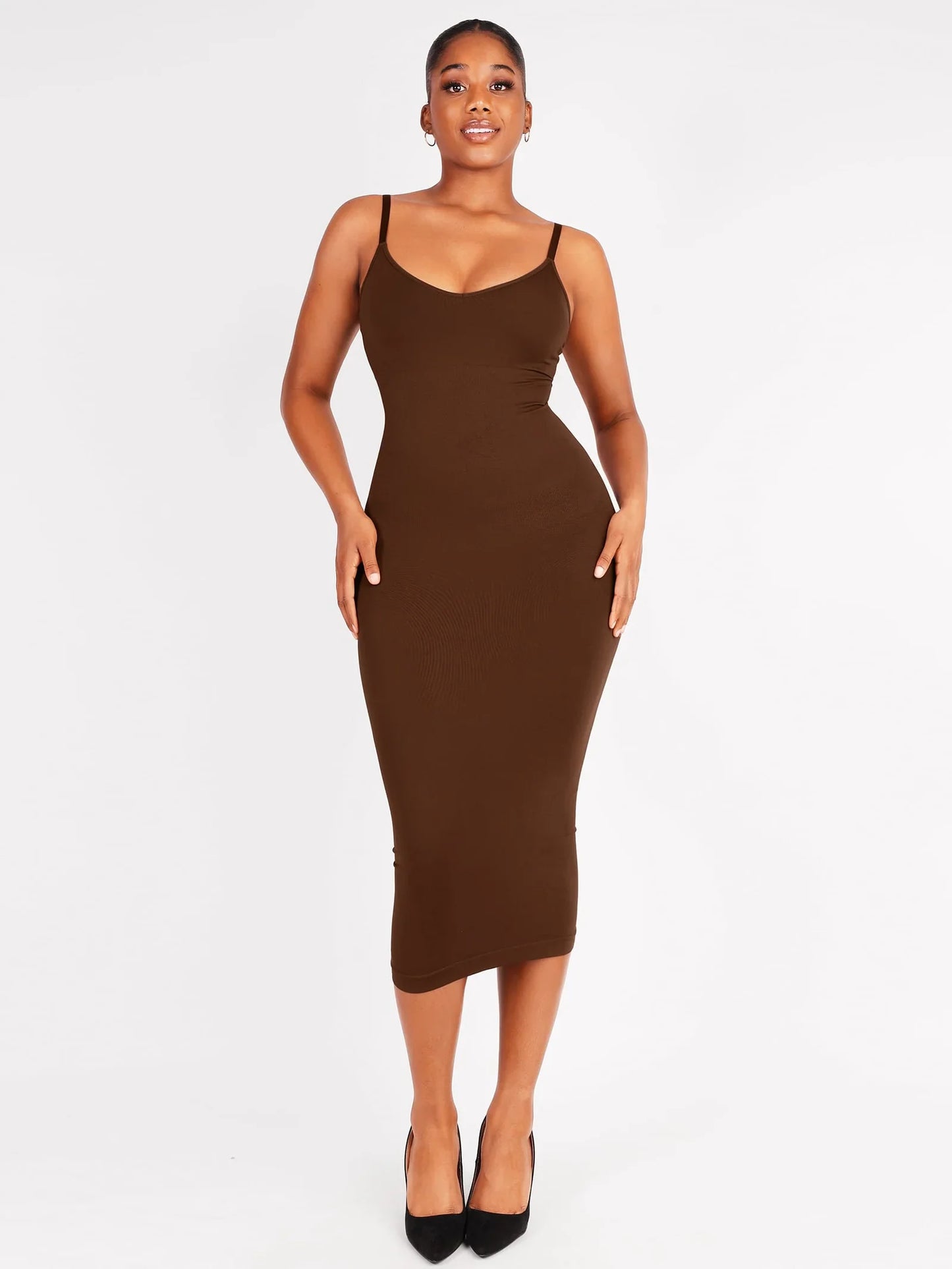 Vestido Moldeador Midi Sin Costuras
