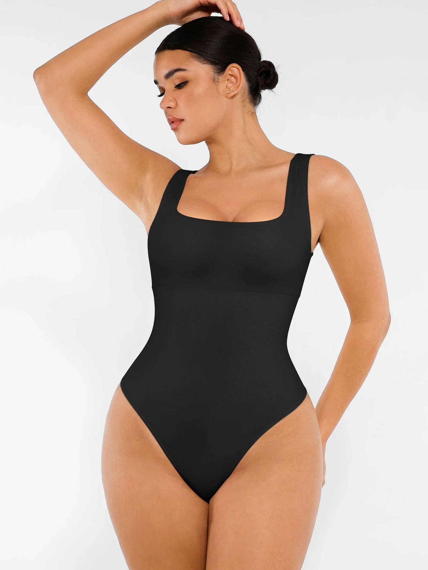 Body de Canalé con Escote Cuadrado