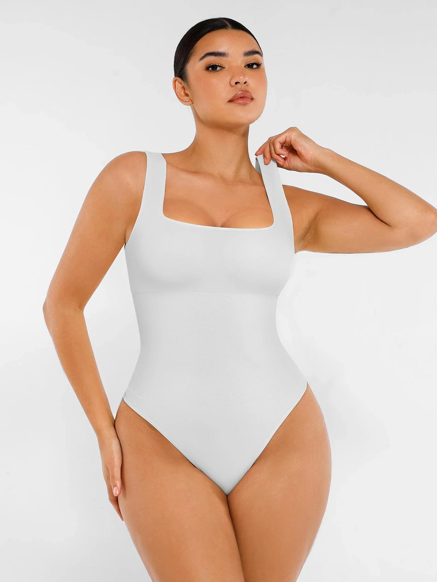 Body de Canalé con Escote Cuadrado