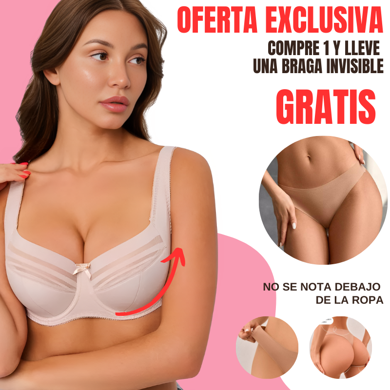 Sujetador para Tallas Grandes con Mayor Sujeción y Comodidad + Braga GRATIS