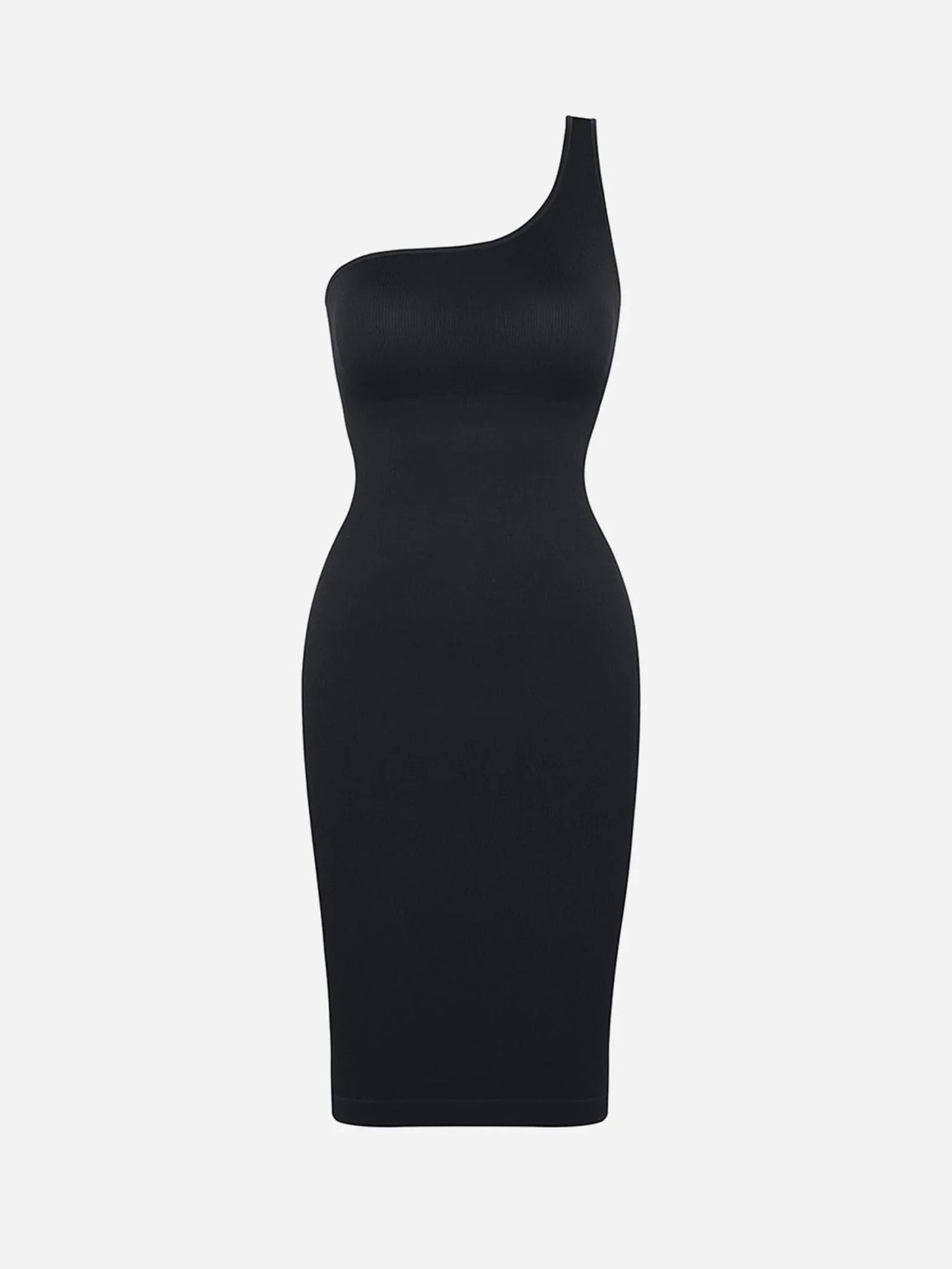 Vestido Moldeador Midi De Un Solo Hombro