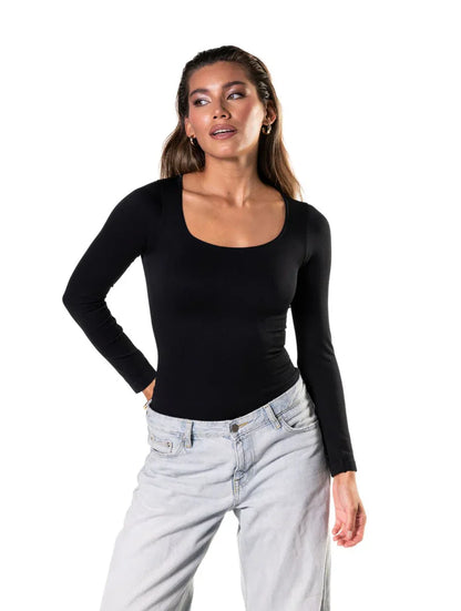 Body de Manga Larga con Tanga