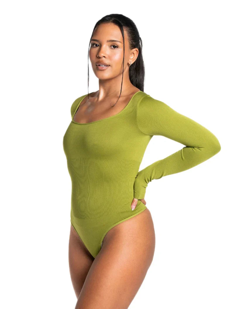 Body de Manga Larga con Tanga